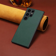 Чехол до Samsung Galaxy S24 Ultra, Calf Texture, зелёный