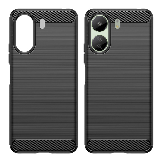 Чoхол до Xiaomi Redmi 13C / Poco C65, Carbon, чорний