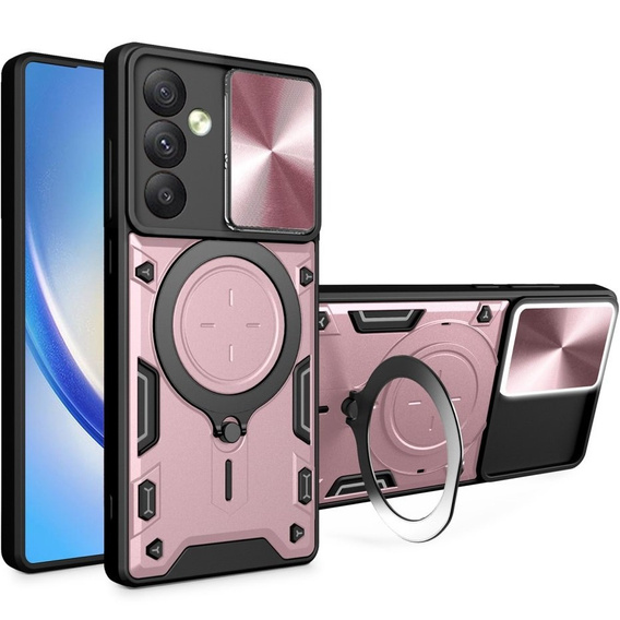 Бронированный чехол для Samsung Galaxy A54 5G, CamShield Slide, розовый rose gold