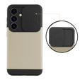 Чoхол до Samsung Galaxy S24, ERBORD CamProtect Slide Camera, золотий