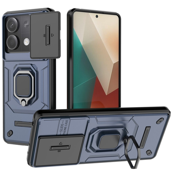 Чохол для Xiaomi Redmi Note 13 5G, KickStand Camera Lens, м'яти
