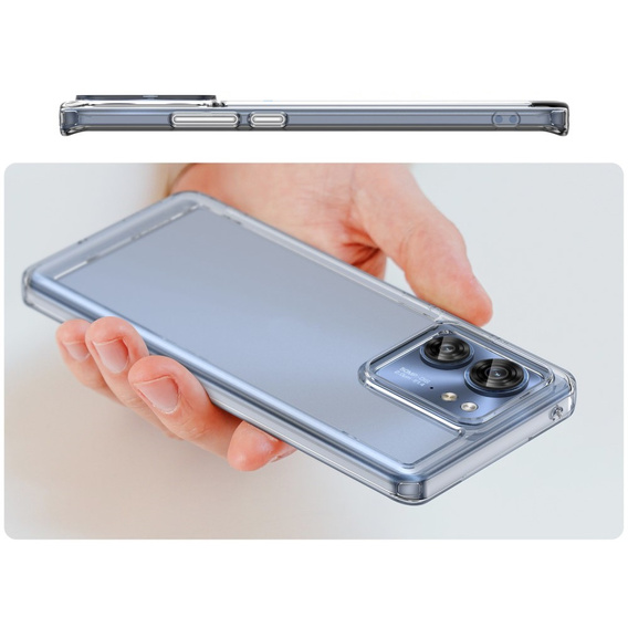 Чехол до Motorola Edge 40, Fusion Hybrid, прозрачный
