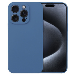 Чехол до iPhone 15 Pro, Silicone Lite, темно-синий