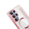 Откидной чехол для Samsung Galaxy S25 Ultra, RFID Wallet MagSafe CamShield, розовый
