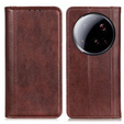 Флип-кейс для Xiaomi 15 Ultra, Split Leather, коричневый