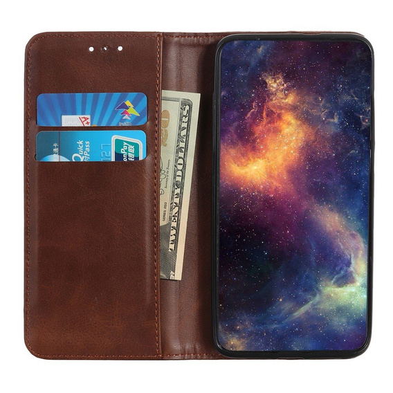 Флип-кейс для Samsung Galaxy M51, Split Leather, коричневый