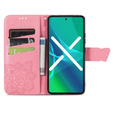Откидной чехол для Motorola Moto G52 / G82 5G, Butterfly, розовый