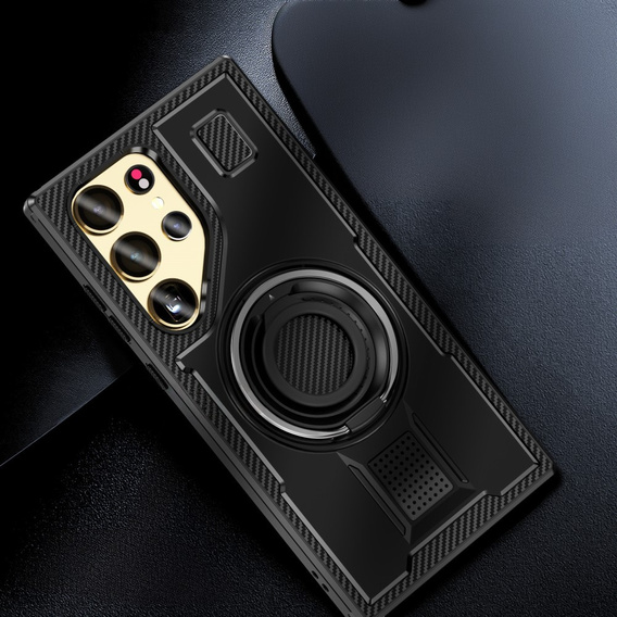 Чoхол до Samsung Galaxy S25 Ultra, Kickstand Ring, чорний