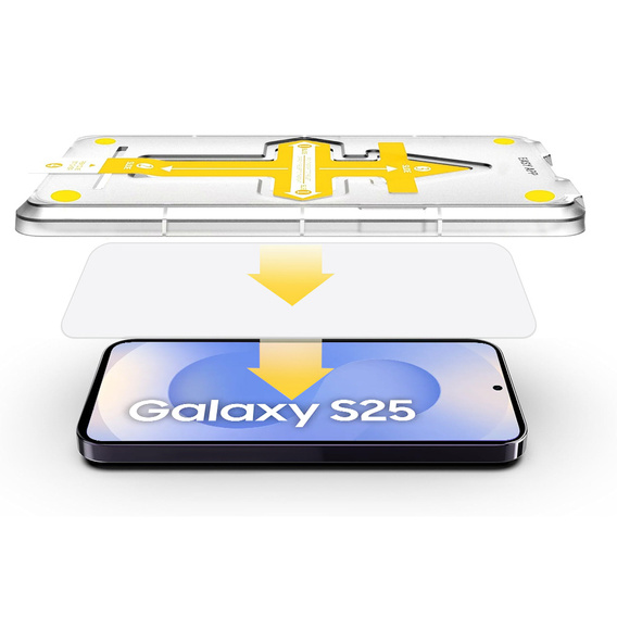 2x Закаленное стекло для Samsung Galaxy S24 / S25, ERBORD Easy App 9H Screen Protector