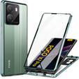 Чохол для Xiaomi Poco X7 Pro 5G, Magnetic Dual Glass, зелений