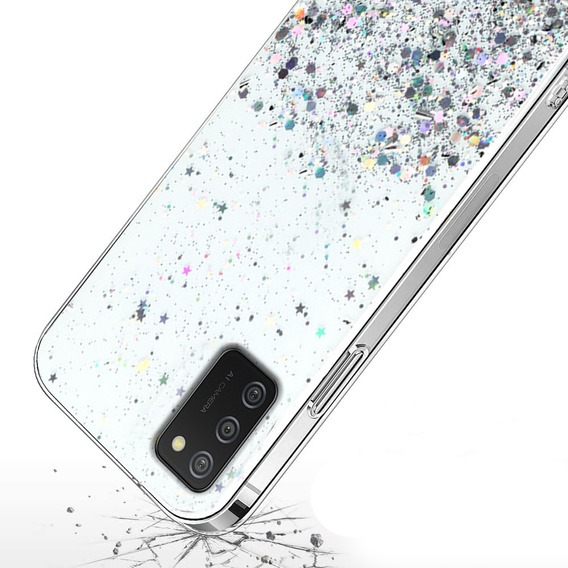 Чoхол до Samsung Galaxy A02s, Glittery, прозорий