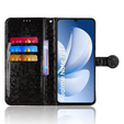 Чохол-фліп для Realme Note 70T 4G, Wallet Rhombus, чорний
