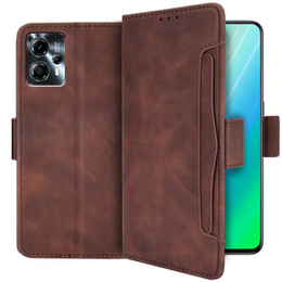 Откидной чехол для Motorola Moto G13 4G / G23 4G, Card Slot, коричневый