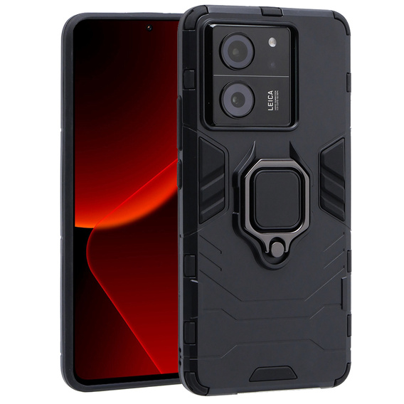 Чехол до Xiaomi 13T / 13T Pro, Kickstand Ring, чёрный