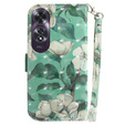 Чохол-книжка для Oppo A60, Wallet, Flowers білий