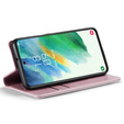 Флип-кейс CASEME для Samsung Galaxy S21 FE, Waxy Textured, розовый