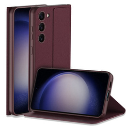 Откидной чехол для Samsung Galaxy S23 Plus, GKK Leather, бордовый