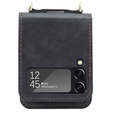 Чехол Leather Card Slots для Samsung Galaxy Z Flip3 5G, Black
