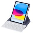 Чехол клавиатура для iPad 11" 2025 A16 (11 gen.) / iPad 10.9" 2022 (10 gen.), Rotary 360° Leather, фиолетовый