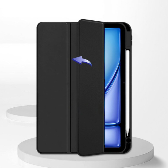 Чехол для Apple iPad Air 11" 6 gen. 2024 (A2902, Smartcase Hybrid, с местом для стилуса, чёрный