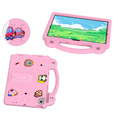 Детский чехол для Lenovo M10 X306 2 Gen / M10 Plus TB-X606 10.3 / Samsung Tab A 10.1 T510/515 / K10 X6C6, Cute Patterns, с подставкой, розовый