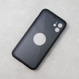 Чехол для iPhone 12, Dual Glass, для Magsafe, чёрный