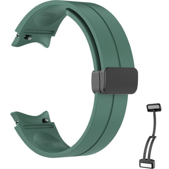 Силіконовий ремінець для Fitbit Inspire 3, Red Samsung Galaxy Watch 4 / 5 40/42/44/46/45MM PRO, Dark Green