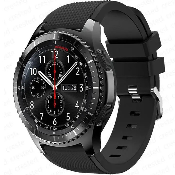 Силиконовый ремешок Twill Texture 22mm, Black