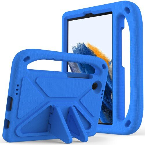 Детский чехол для Samsung Galaxy Tab A9, детский чехол с ручкой, синий