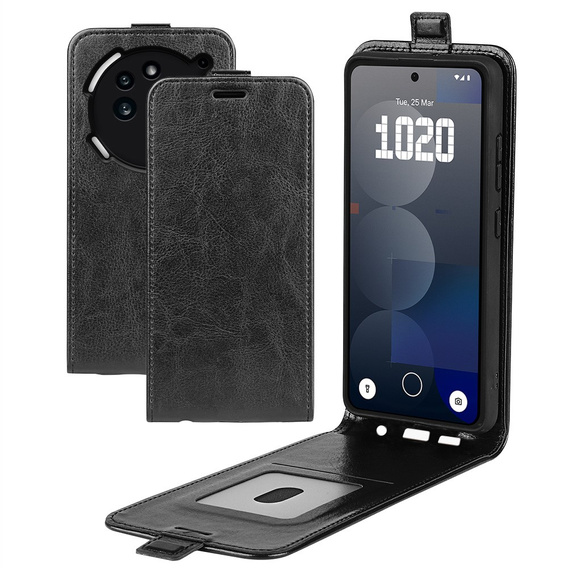Футляр з клапаном для Nothing Phone 3a Pro, Flip, чорний