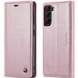 Флип-кейс CASEME для Samsung Galaxy S21, Waxy Textured, розовый