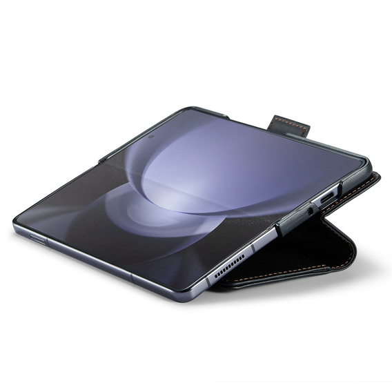 CASE фліп-чохол для Samsung Galaxy Z Fold6 5G, Litchi Wallet, чорний