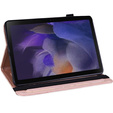 чехол-крышка для Samsung Galaxy Tab A8 10.5 SM-X200 SM-X205, flower, розовый rose gold