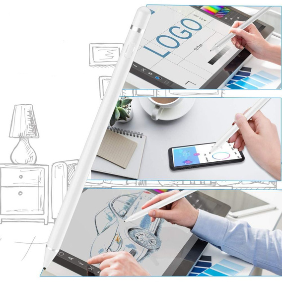 Tech-Protect Active Stylus Pen - White