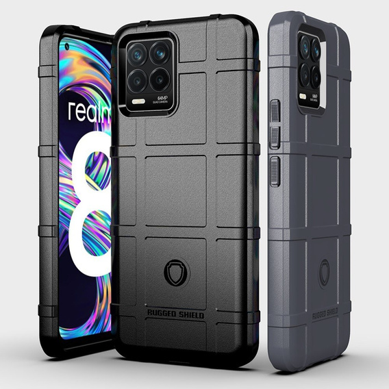 Чехол до Realme 8/8 Pro, Rugged Shield, чёрный