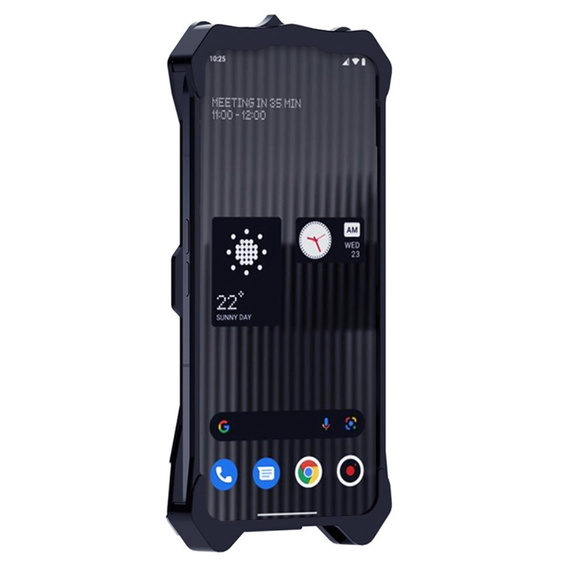 Броньований чохол для Nothing Phone 2, Aluminum Alloy, чорний