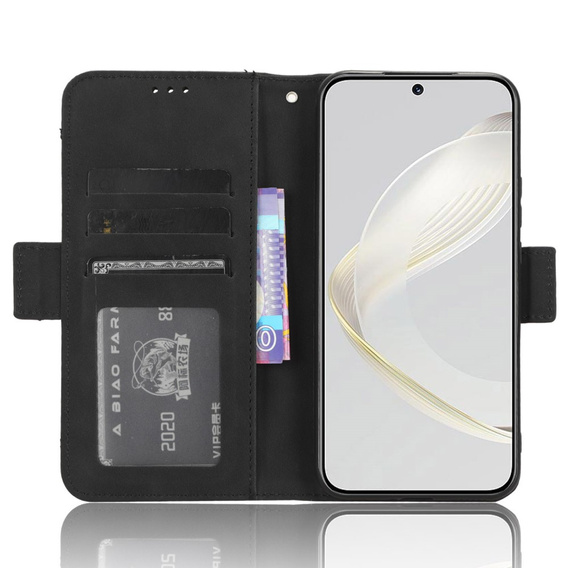 Футляр з клапаном для Huawei Nova 11, Card Slot, чорний