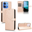 Флип-кейс для Xiaomi Redmi 15C 4G/LTE, Wallet Rhombus, золотой