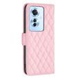 Откидной чехол для Oppo Reno 11F 5G, Wallet, BINFEN COLOR, розовый