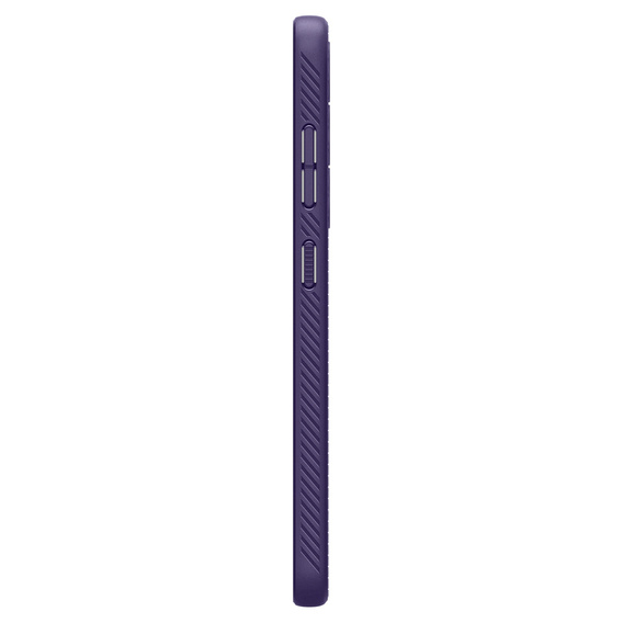 Чехол Spigen для Samsung Galaxy S24, Liquid Air, фиолетовый + закаленное стекло 9H