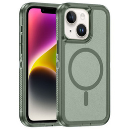 Чехол с рамкой для iPhone 13/14, для MagSafe, зелёный