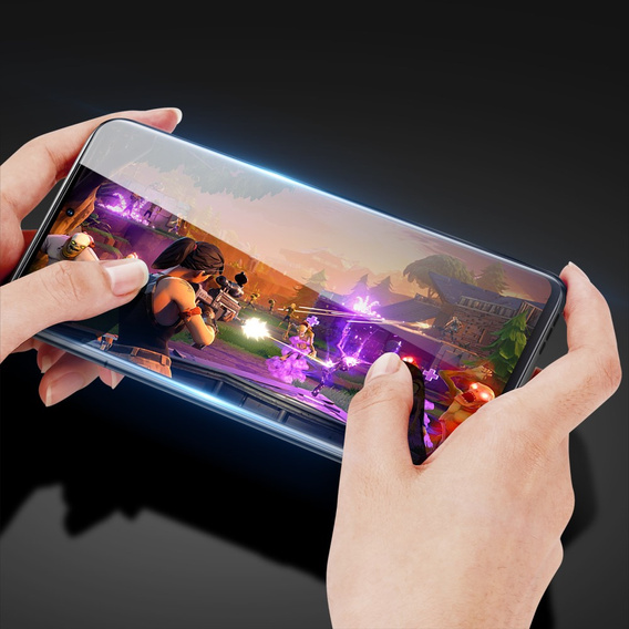 Закаленное стекло для Motorola Edge 50 Pro 5G, Dux Ducis на весь экран, чёрная рама