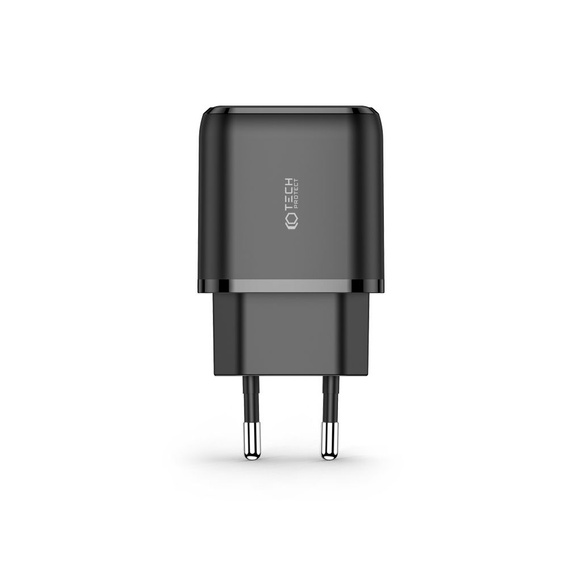 Tech-Protect C20W QC3.0 універсальний зарядний пристрій USB-A USB-C, Black