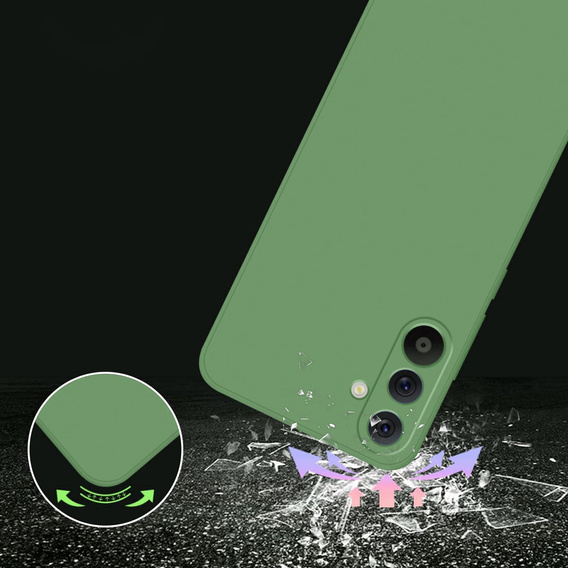 Чехол до Samsung Galaxy A36 5G, Silicone Lite, зелёный