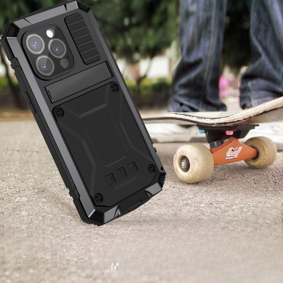 Чехол для iPhone 15 Pro, R-JUST, бронированный, черный