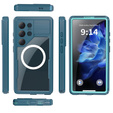 Водонепроницаемый чехол для Samsung Galaxy S25 Ultra, Redpepper, для MagSafe, синий