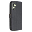 Чохол-книжка для Samsung Galaxy A25 5G, BINFEN Wallet, чорний + скло 9H