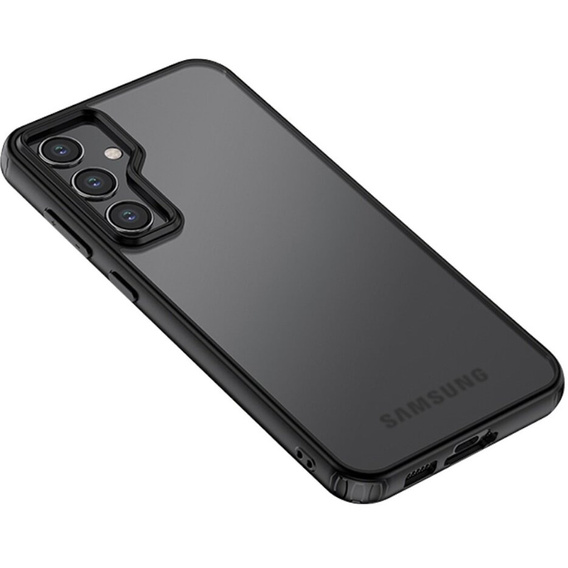 Чoхол до Samsung Galaxy S23 FE, Fusion Hybrid, прозорий / чорний