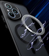 Чехол для Honor 400 Pro 5G, для MagSafe, ERBORD Matt Case, чёрный + стекло для экрана
