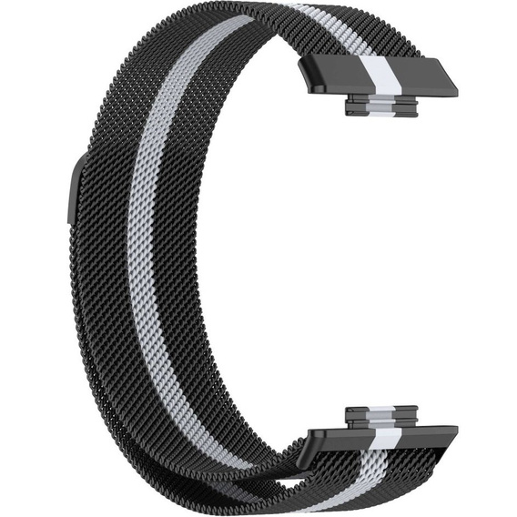 Браслет  MilaneseBand для Huawei Watch Fit 2 - Black / Grey